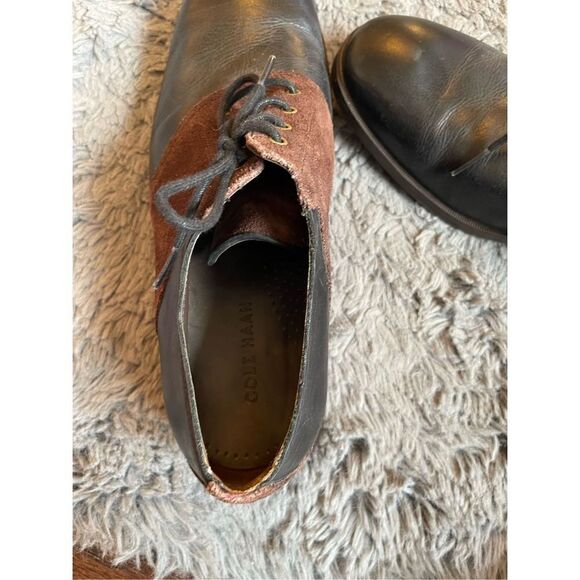 Cole haan‎ mens Copley saddle leather and suede oxfords 10.5 main image 4